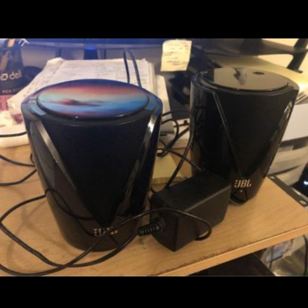 JBL Speakers Jembe Powerful Computer Office Desktop Laptop BLACK Quality Souund